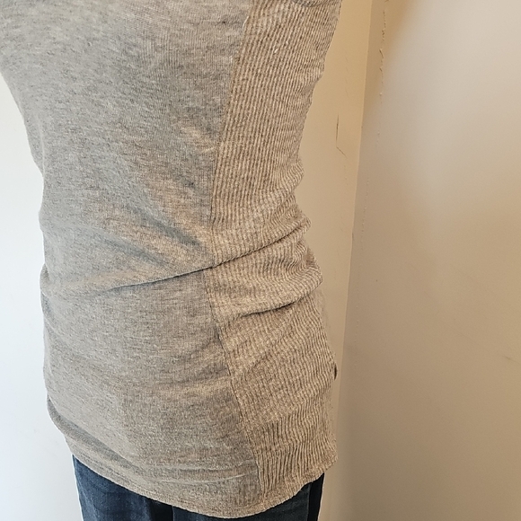 White House Black Market Light Gray Cowl Neck Sweater - Picture 3 of 6